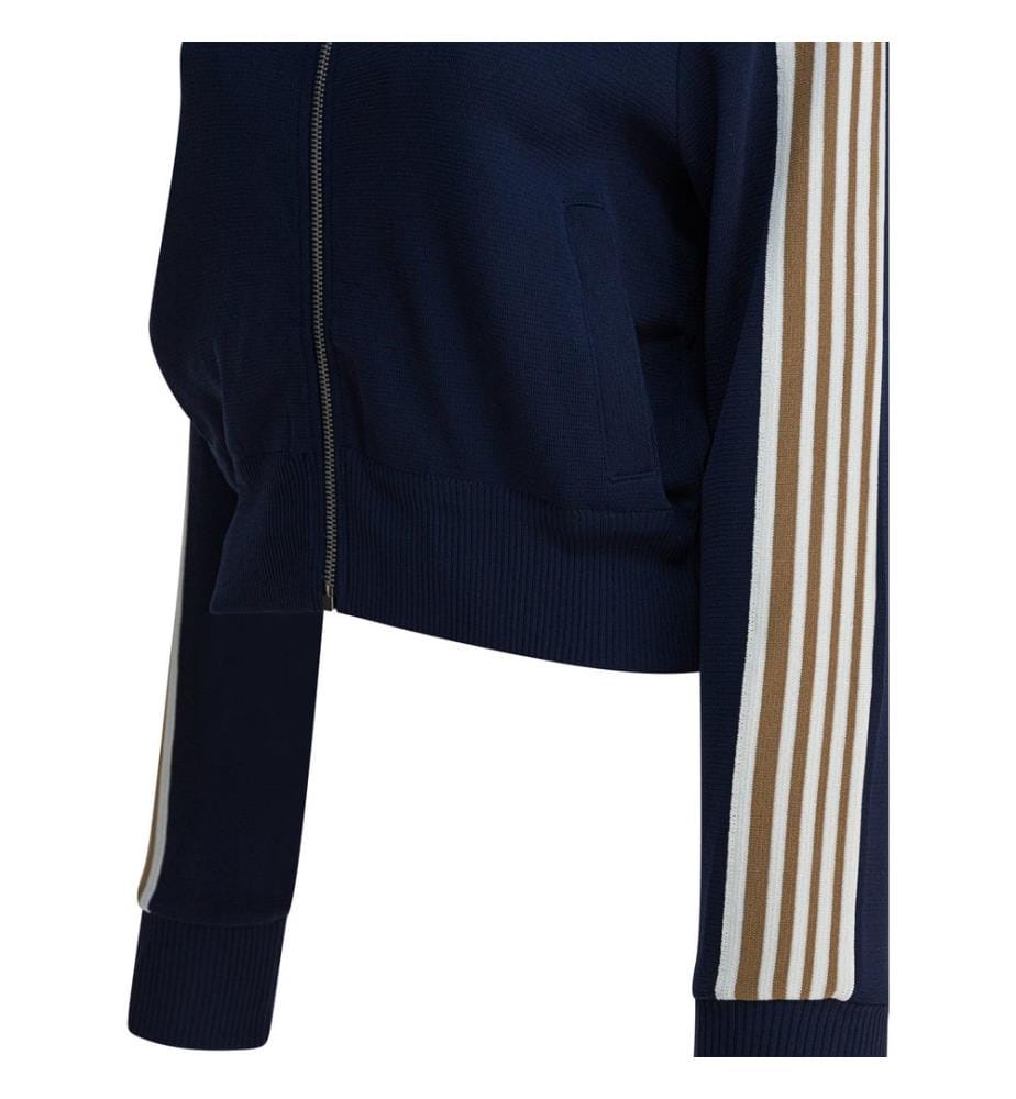 Sweat Zippé en Viscose - Bleu