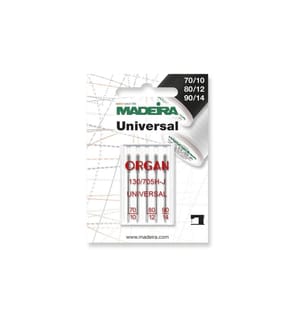 MADEIRA - Aiguille de machine Universel 70/10 80/12 90/14 5 pièces