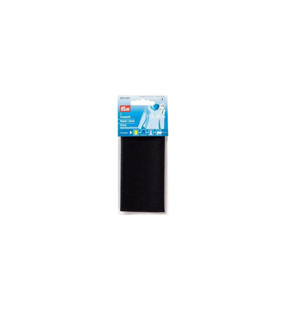 PRYM - Flickstoff 12 x 45 cm aufbügelbar, Schwarz