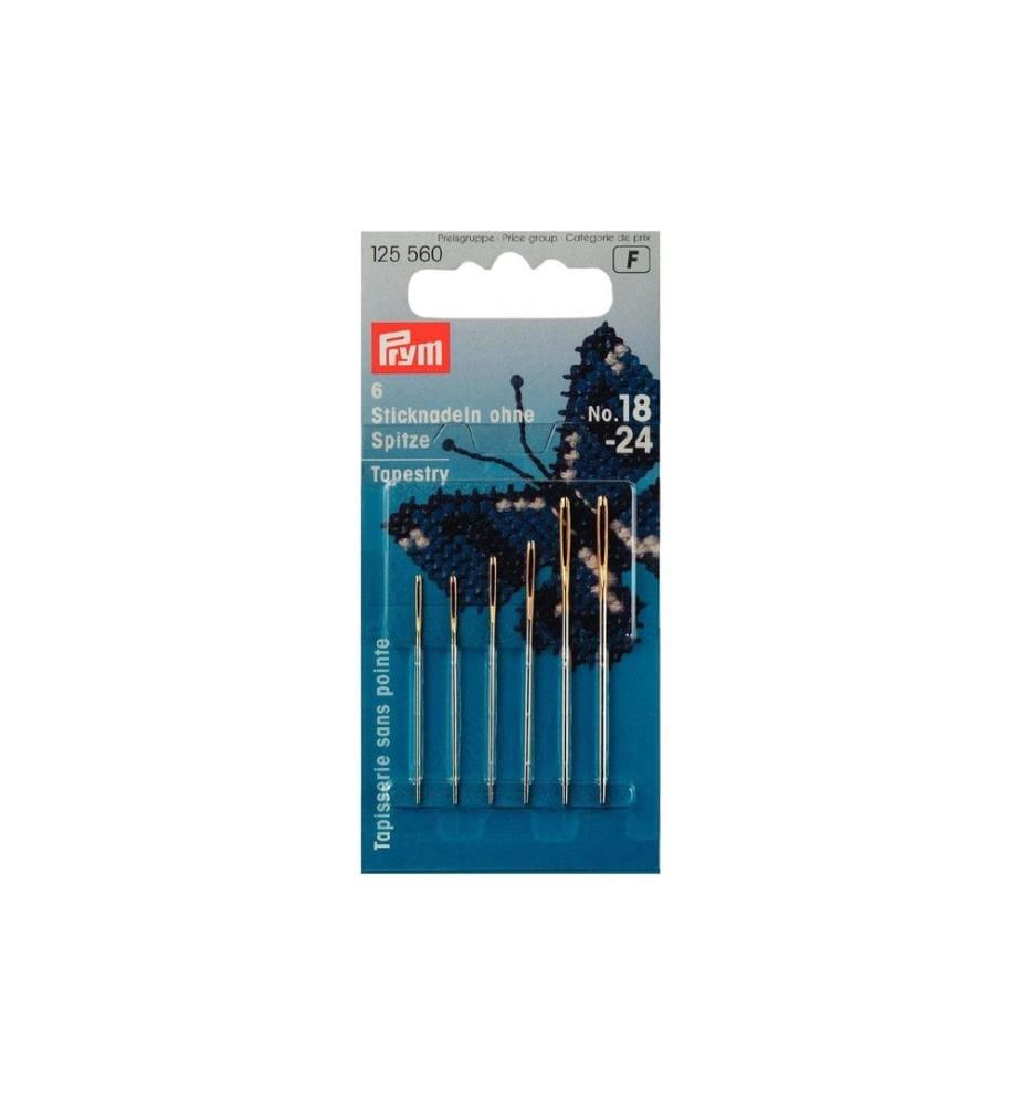 PRYM - Sticknadel Nr. 18-24, ohne Spitze, 6 Stück