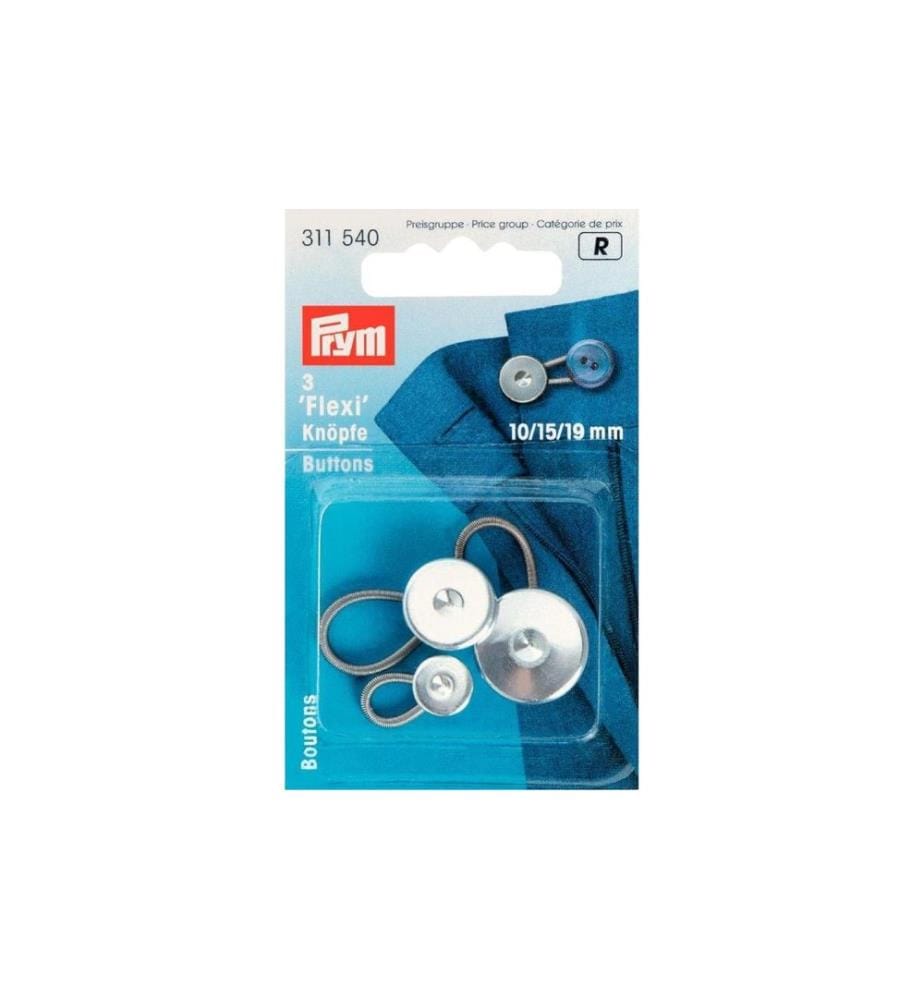 PRYM - Knopf mit Schlaufe Silber