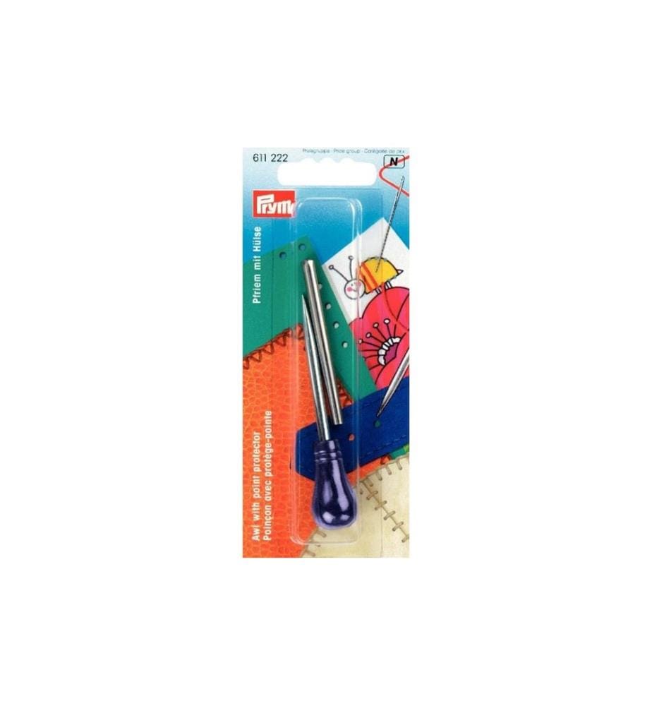 PRYM - Pfriem 80 mm, mit Kunststoffgriff und Hülse