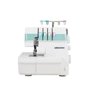 MEDION - Machine à coudre Life Overlock SO90 Blanc/Turquoise