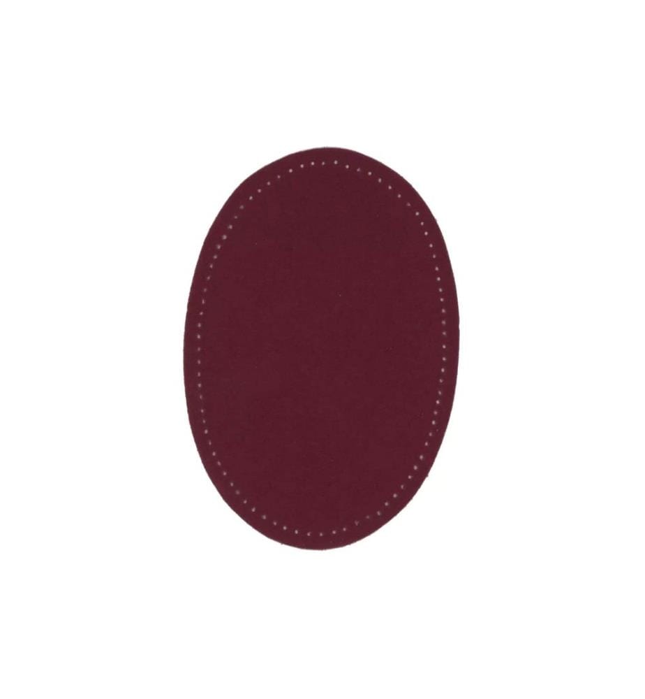 PRYM - Applikation 9.5 x 14.5 cm Lederimitat,  Dunkelrot, 2 Stück