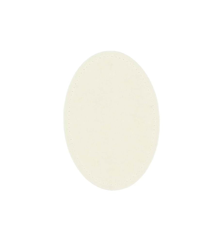 PRYM - Applikation 9.5 x 14.5 c Lederimitat, Vollweiss, 2 Stück