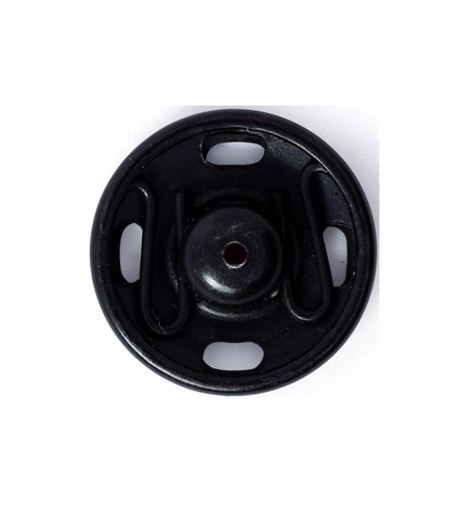 PRYM - Druckknöpfe Ø 15 mm, Schwarz, 6 Stück