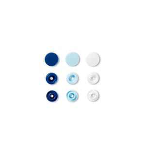 PRYM - Druckknöpfe Color Snaps Grün/Braun, 12.4 mm, 30 Stück