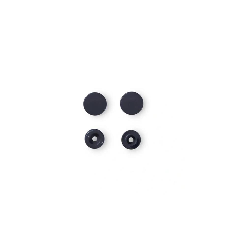 PRYM - Druckknöpfe Color Snaps Grau, Ø 12,4 mm, 30 Stück