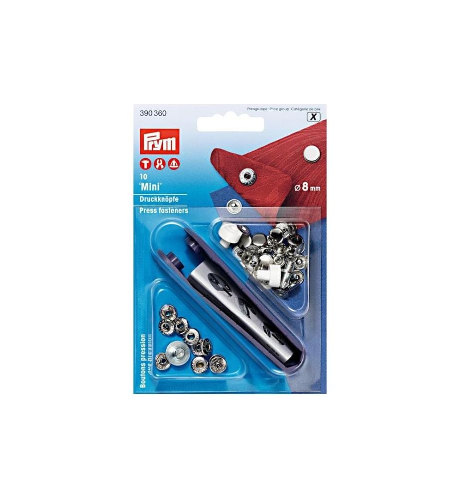 PRYM - Druckknöpfe Mini 8 mm, 10 Stück