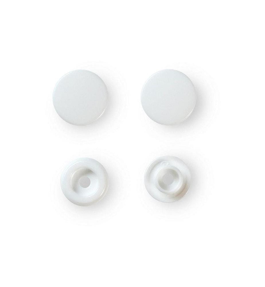 PRYM - Druckknöpfe Color Snaps Weiss, 12.4 mm, 30 Stück