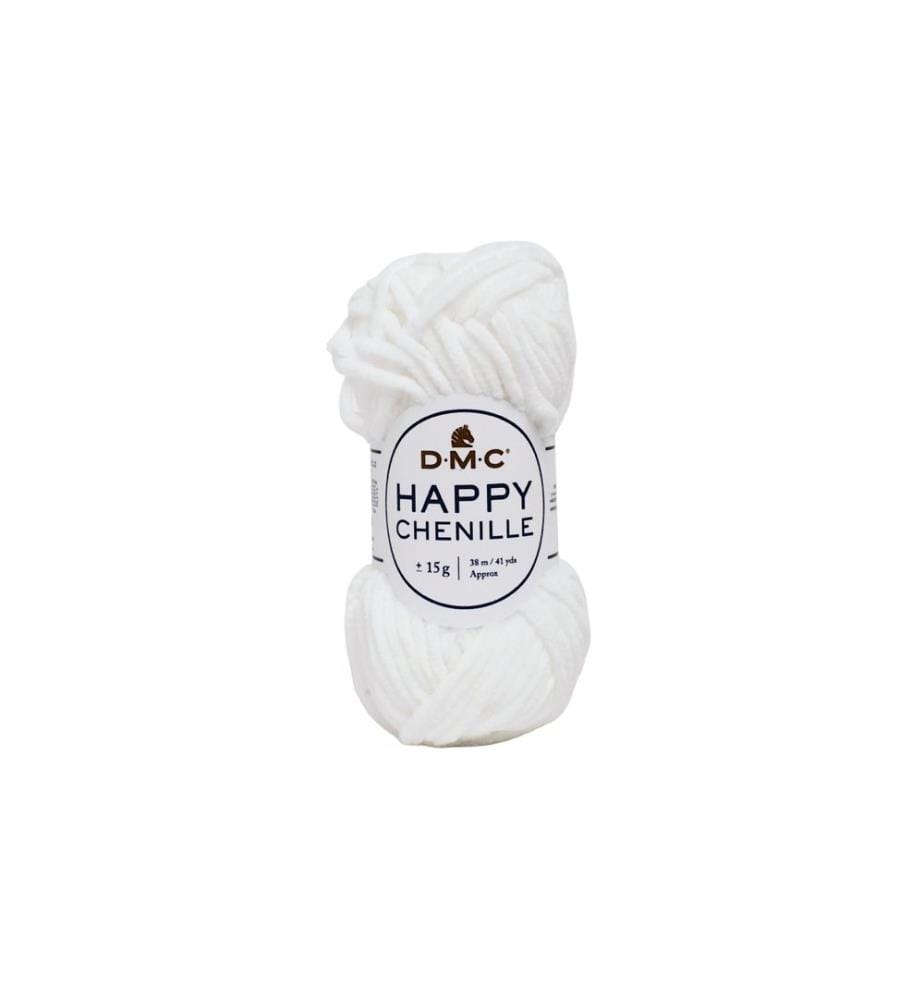 DMC - Wolle Happy Chenille Weiss, 38 m