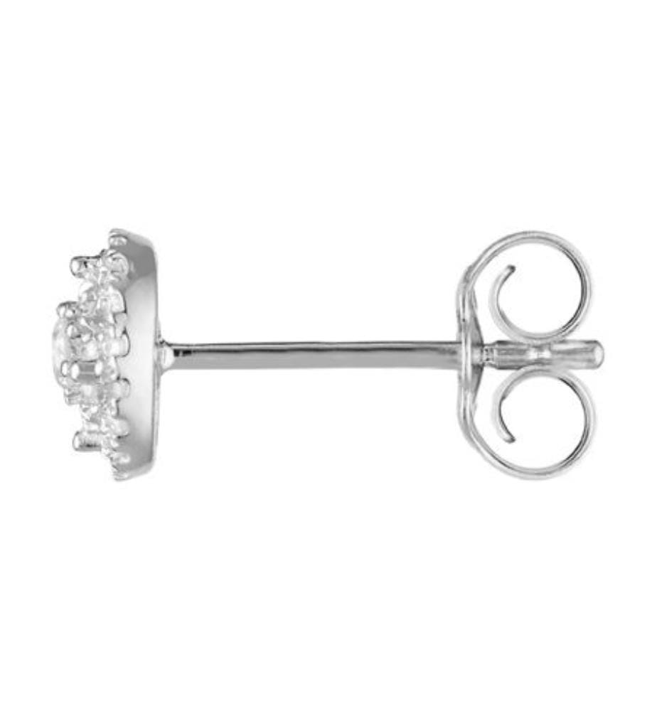 Boucles d'Oreilles Baby Doll - Or Blanc 375/1000