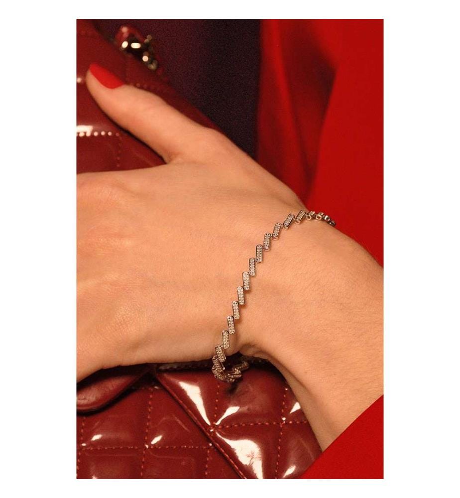 Bracciale Toucher Droit au Coeur - Argento