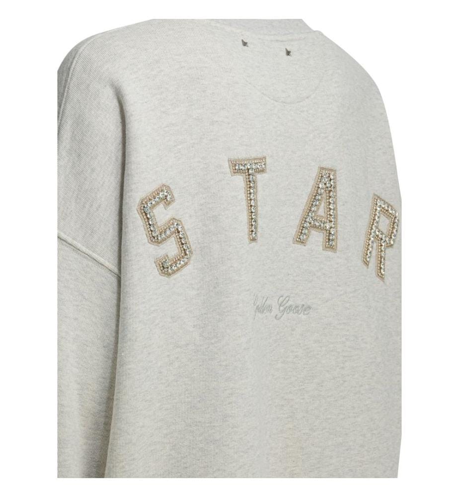 Sweatshirt "Star" mit Rundhalsausschnitt - Grau