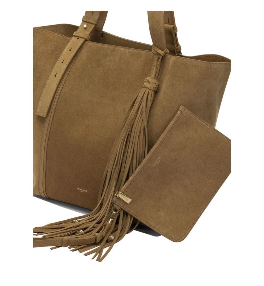 Borsa a tracolla grande "East West" - Marrone