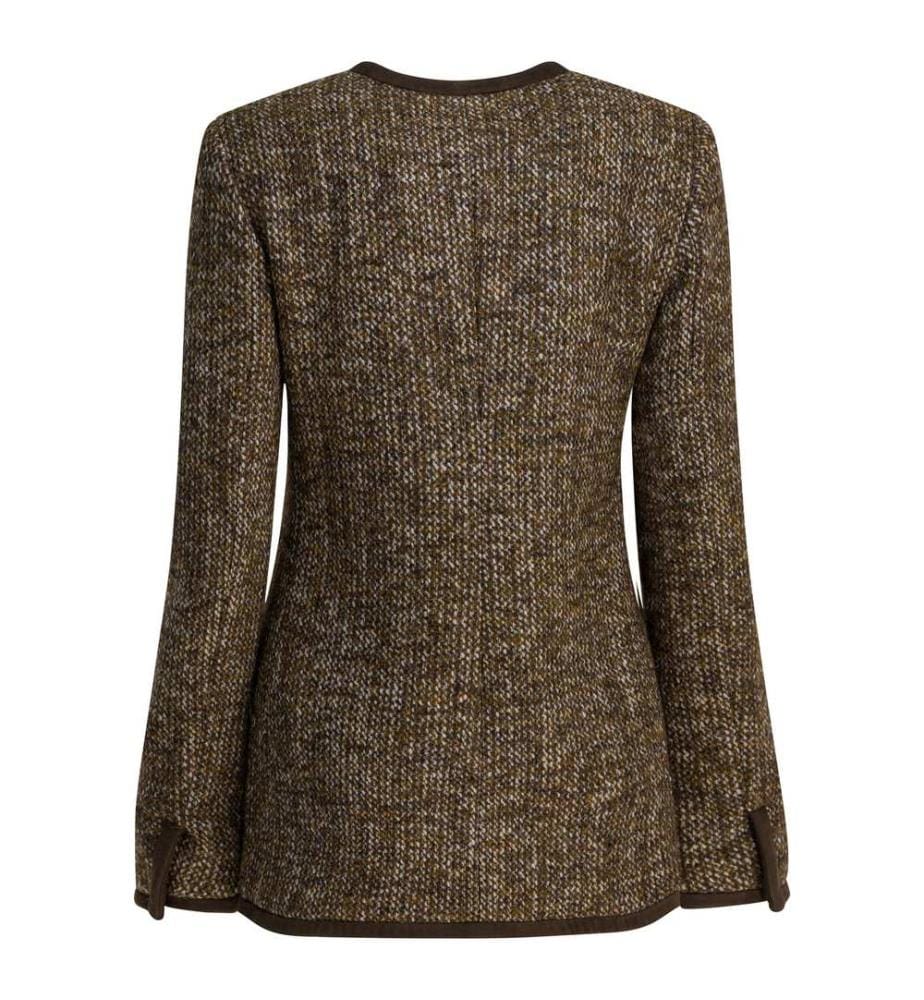 Wool blend jacket - Brown