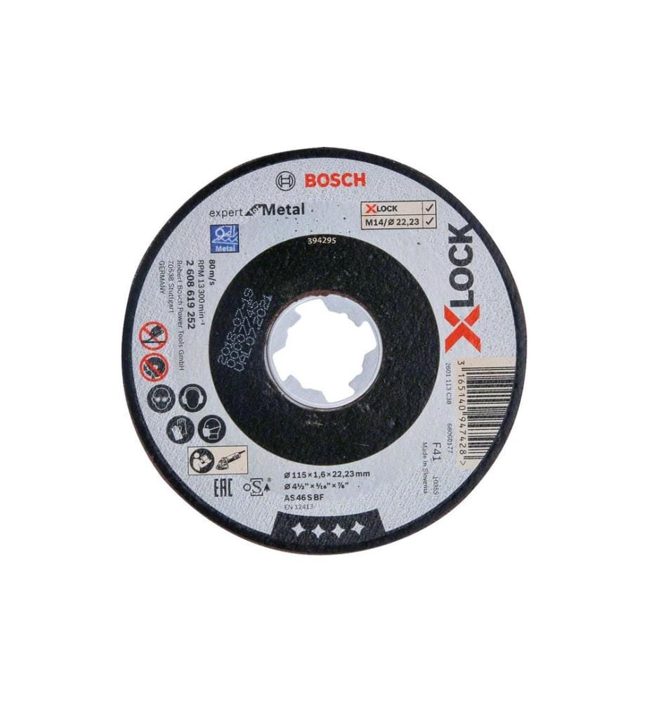BOSCH - Professional Disque à tronçonner droit X-LOCK Expert for Metal 115 x 1.6