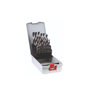 BOSCH - Jeu de forets hélicoïdaux HSS PointTeQ, 25 pièces
