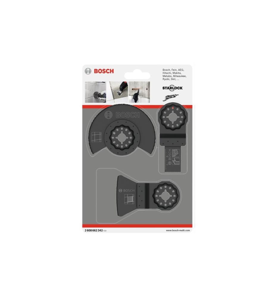 BOSCH - Professional Kit de base pour carrelage 3 pièces AIZ 20 AB, ATZ 52 SC, ACZ 85 MT4
