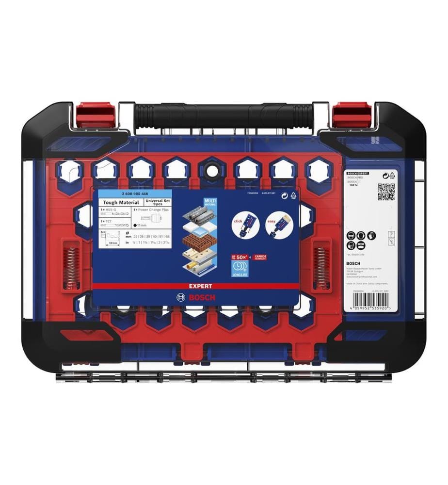 BOSCH - Professional Jeux de scies à trous Expert Tough Material, 14 pièces