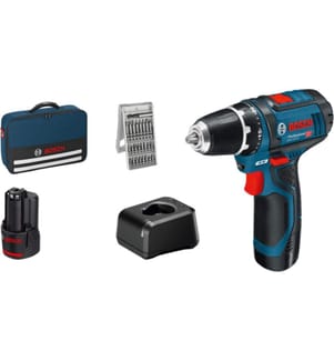 BOSCH - Professional Perceuse-visseuse sans fil PRO GSR 12V-15 Set dans le sac de transport