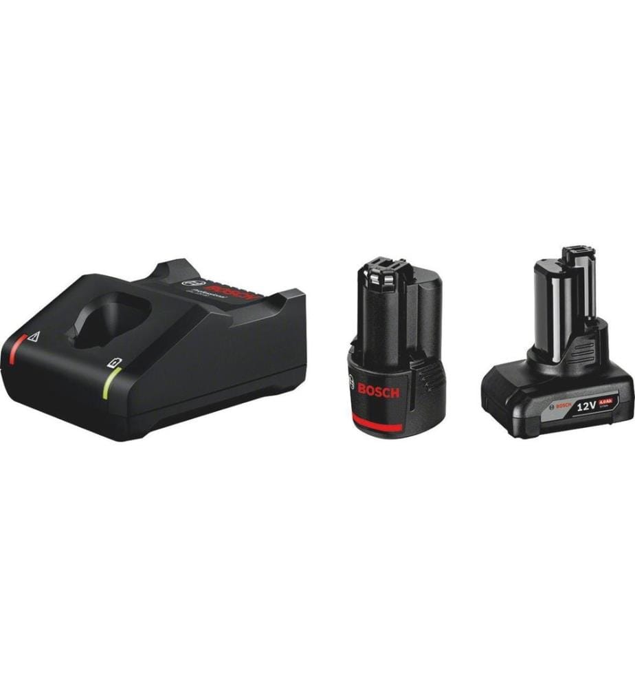 BOSCH - Professional Kit de démarrage pour batterie GBA 12 V 2.0 Ah, 4.0 Ah, GAL 12V-40