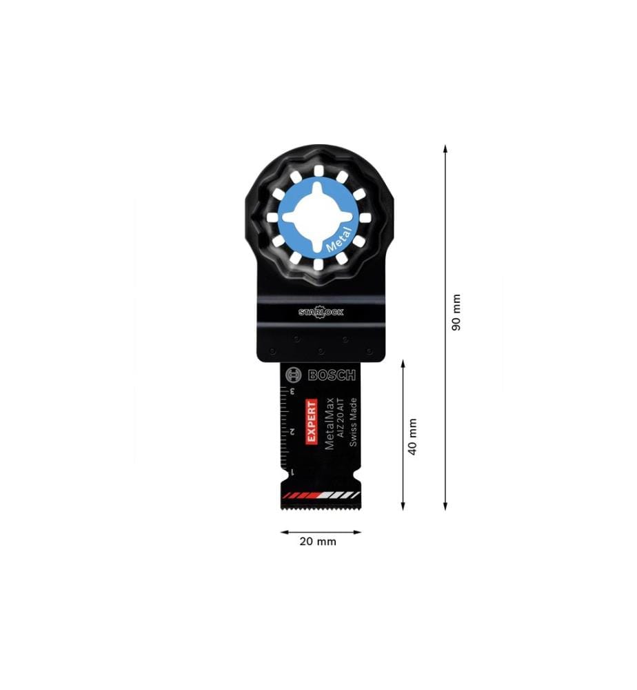 Bosch Professional Tauchsägeblatt Expert Starlock MetalMax Carbide 40 x 20 mm
