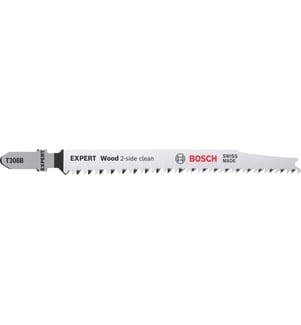 Bosch Professional Lame de scie sauteuse EXPERT Wood 2-side clean T 308 B, 5 pièces
