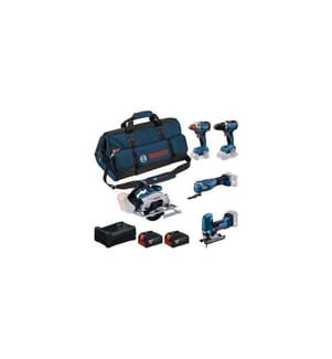 Ensemble d'outils sans fil Bosch Professional GSR + GDX + GKS + GOP + GST