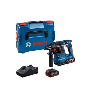Bosch Professional Marteau perforateur GBH 18 V-22 2x batterie GBA 18 V 4 Ah, L-BOXX 136