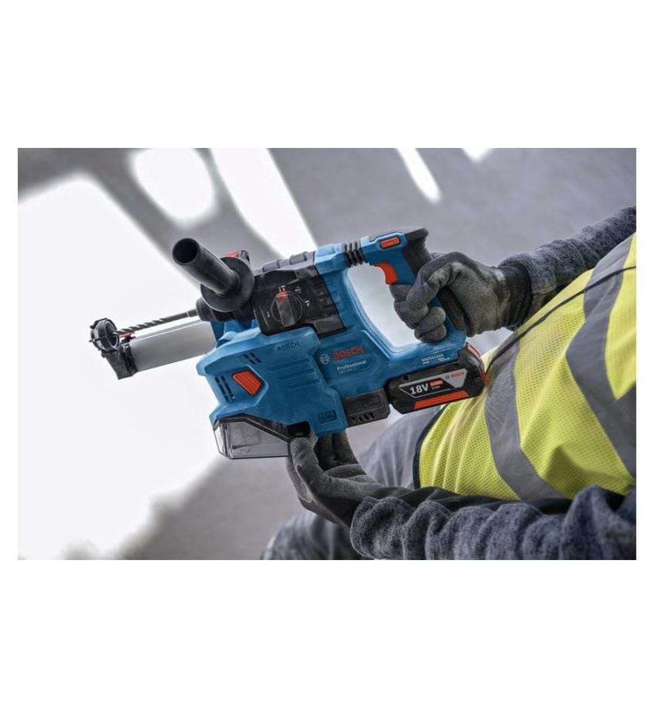 Bosch Professional Marteau perforateur GBH 18 V-22 2x batterie GBA 18 V 4 Ah, L-BOXX 136