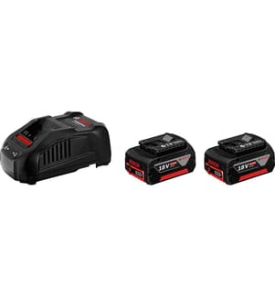 Bosch professional batterie et chargeur 2 x gba 18 v 5 ah