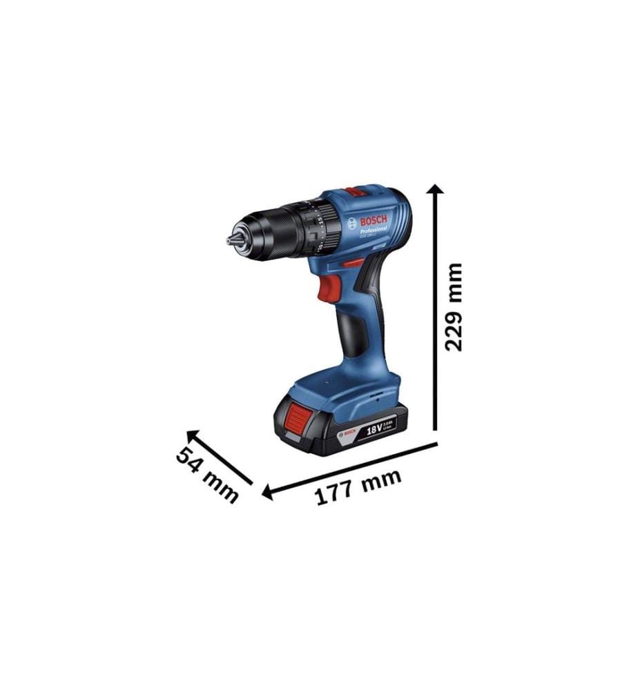 Bosch Professional Perceuse-visseuse à percussion sans fil GSB 18 V-45