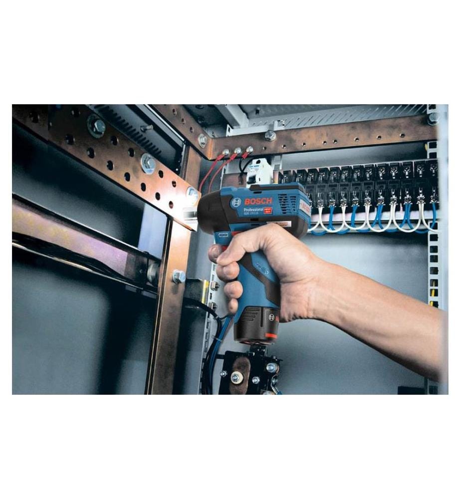 Bosch Professional Visseuse à chocs sans fil GDS 12 V-115 + 2 x 3.0 Ah dans L-BOXX