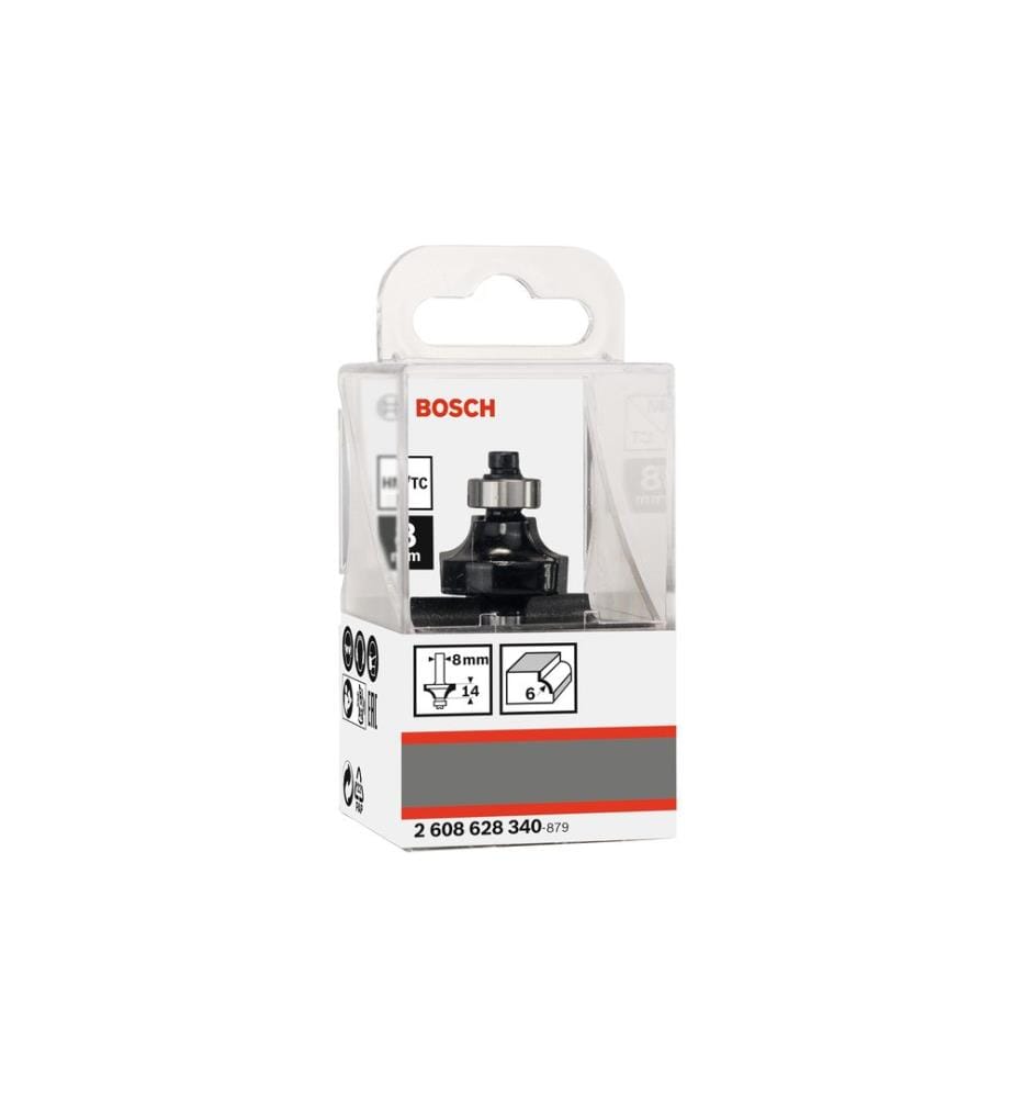Bosch Professional Fraise à arrondir Standard for Wood R1 6 mm, L 13.2 mm, G 53 mm