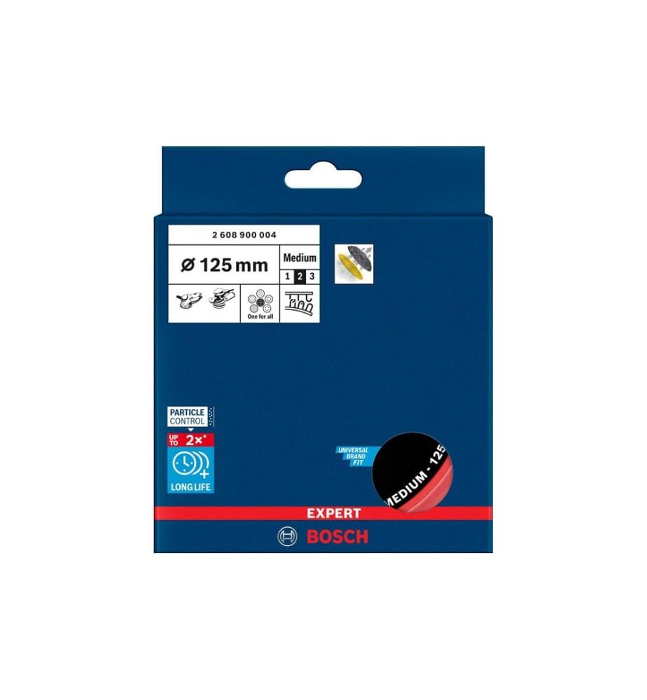 Plateau de ponçage Bosch Professional EXPERT Multihole, 125 mm, Medium