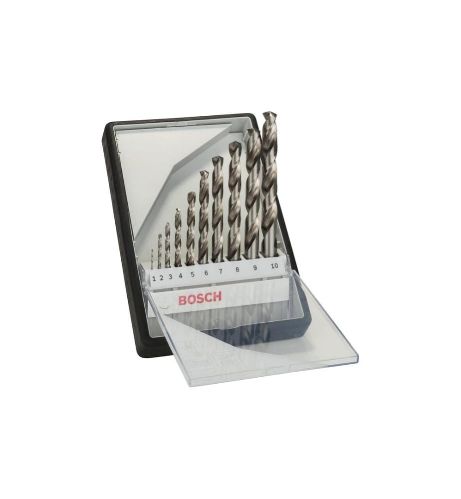 Bosch Professional Set de forets pour métal HSS-G, 10 pièces