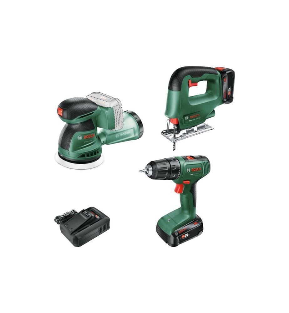 Bosch Akku-Schlagbohrmaschine 18 V Combi-Set Drill+Saw+Orbit