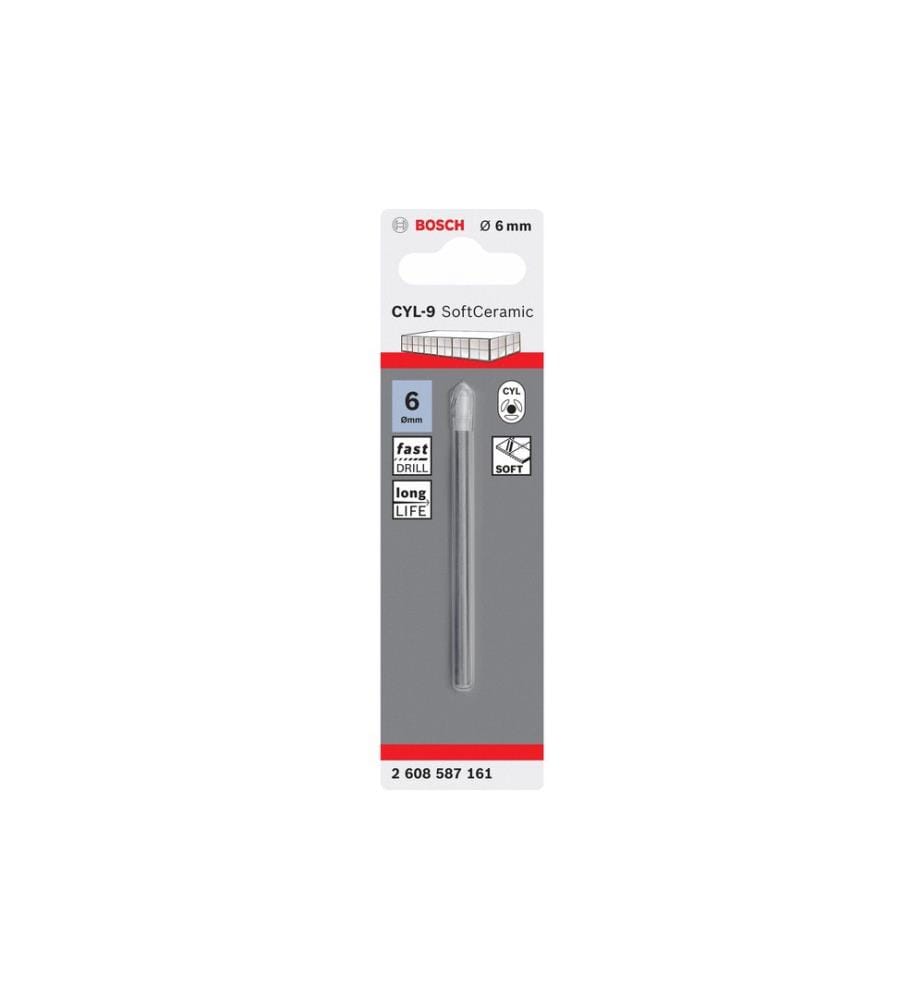 Bosch Professional Foret à carrelage CYL-9 Ceramic, 6 x 80 mm