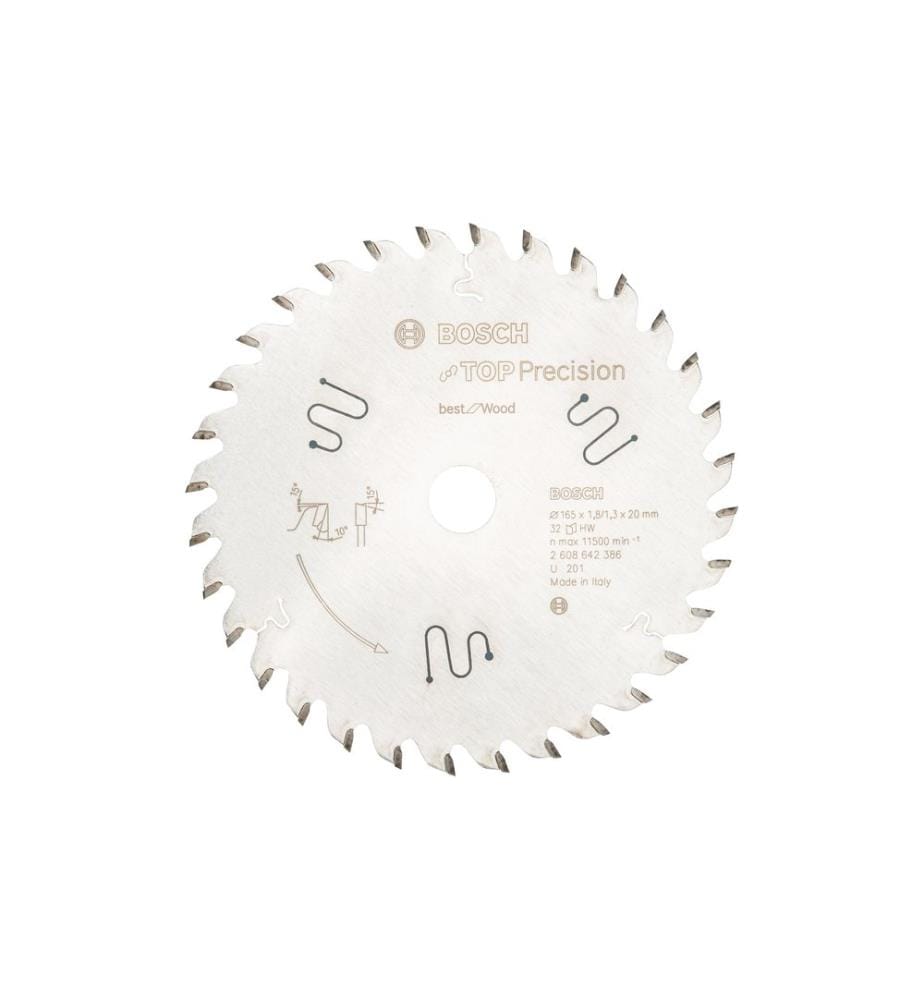 Bosch Professional Lame de scie circulaire Best for Wood, 165 x 20 x 1.8 mm, Z 32