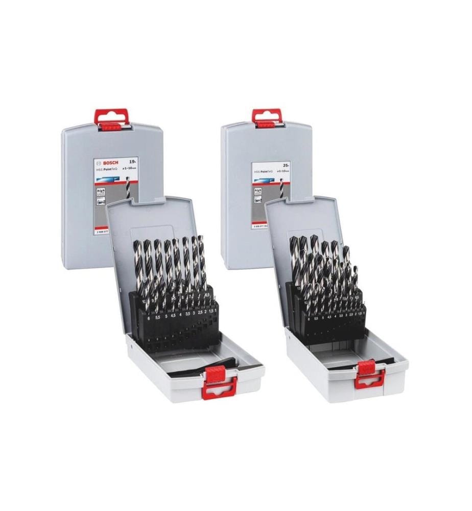 Bosch Set de forets à métaux HSS PointTeQ, 19 pièces