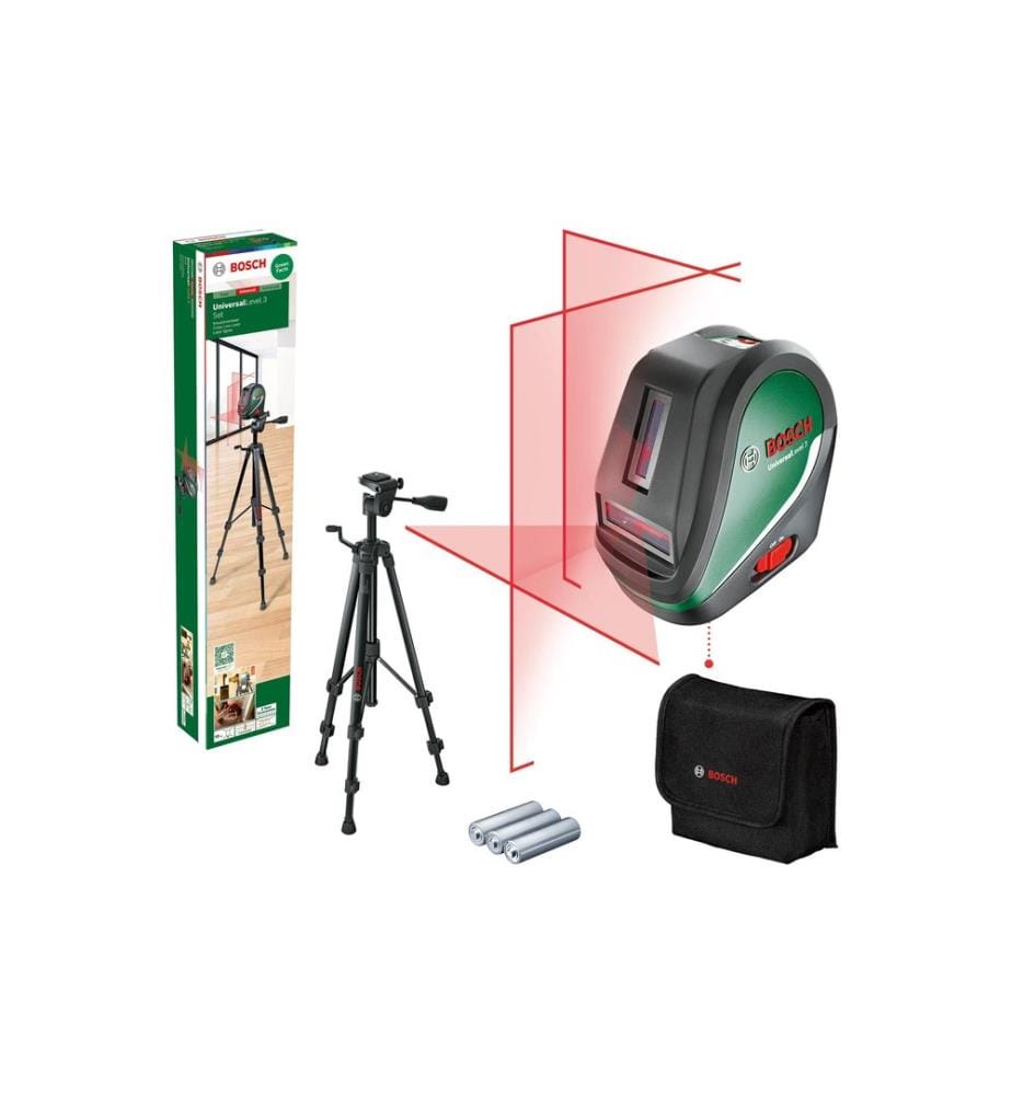 Bosch Laser à lignes croisées UniversalLevel 3 Set 10 m