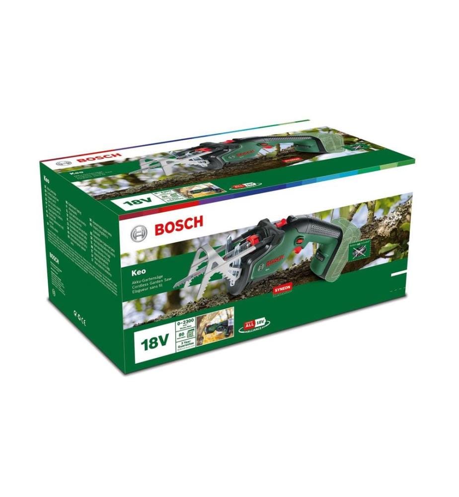 Bosch Scie de jardin sans fil Keo 18 LI, Solo