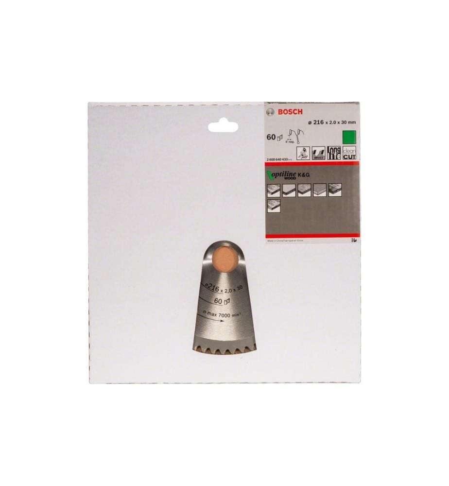 Bosch Professional Kreissägeblatt Optiline Wood Ø 216, 60 Zähne