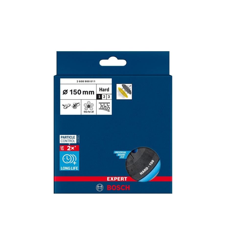Plateau de ponçage EXPERT Multihole pour Bosch, 150 mm. Dur Bosch Professional