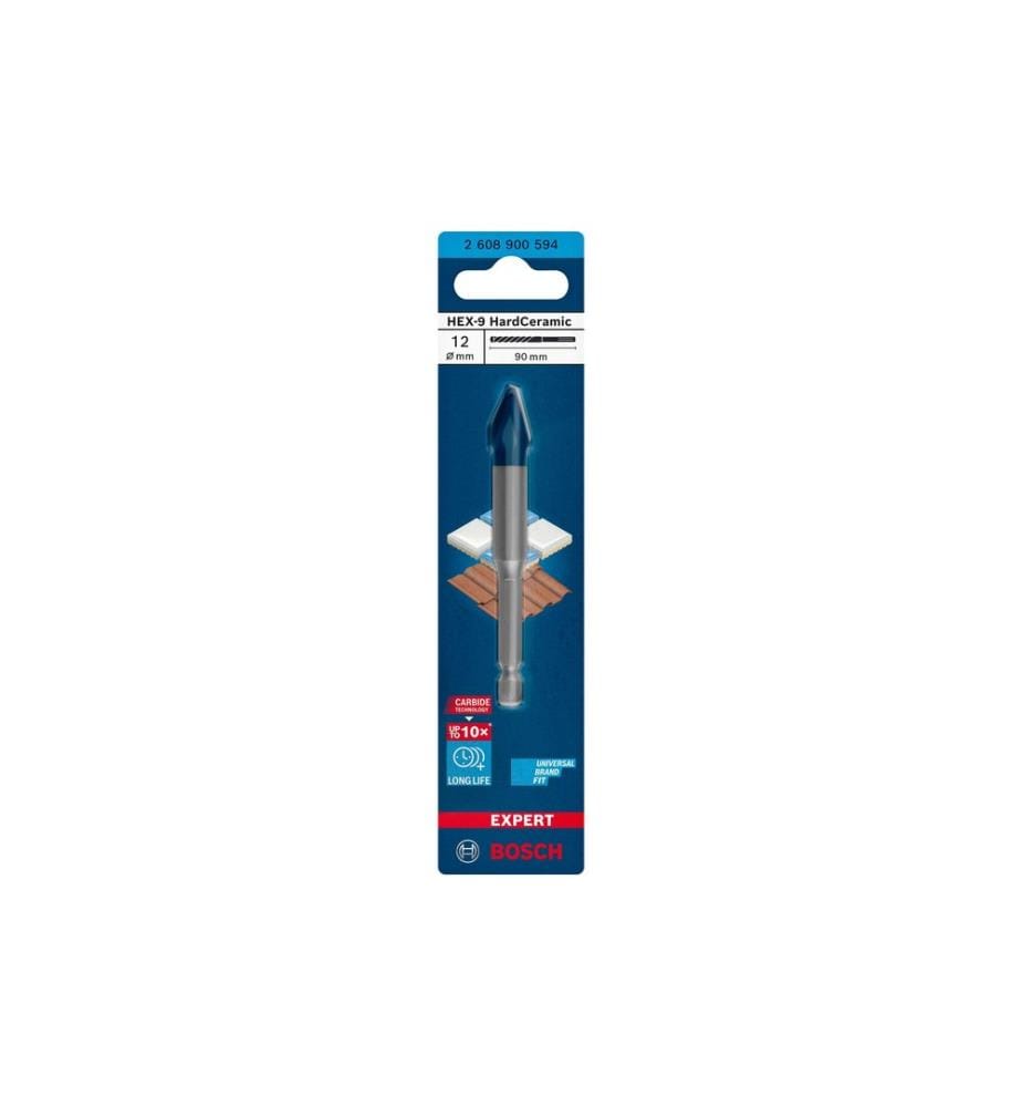 Foret Bosch Professional Expert HEX-9 HardCeramic, 12 x 90 mm