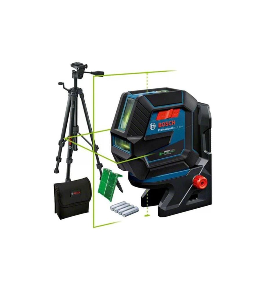 Bosch Professional Laser combiné avec trépied de chantier, GCL 2-50 G, 15 m