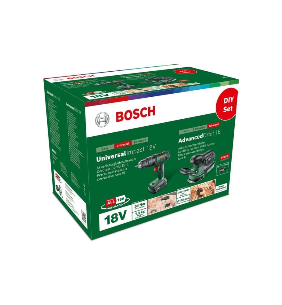 Bosch Perforateur sans fil UniImpact 18 V (2x 2.0Ah) + AdvOrb18 V