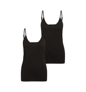 2Er-Pack Tanktops - Schwarz