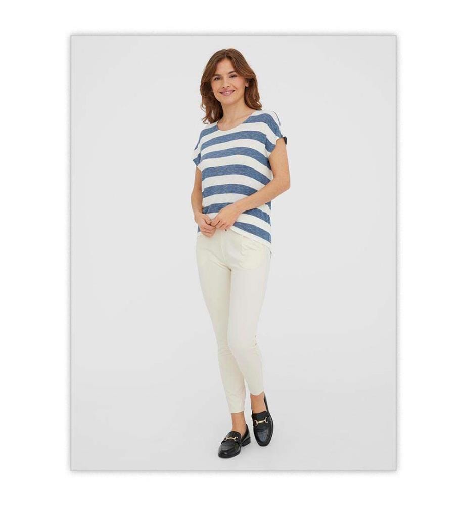 Top Wide - Blau Und Weiss